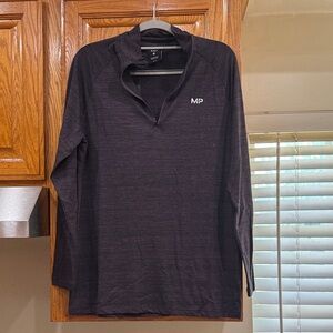 NWT Men's MyProtein Purple 1/4 zip Long Sleeve Shirt size SMALL (36-38)
